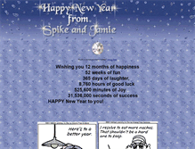 Tablet Screenshot of newyear.spike-jamie.com